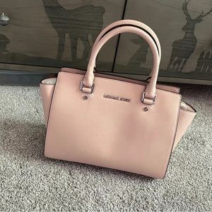 Michael Kors purse classic selma medium satchel bag NWT pink